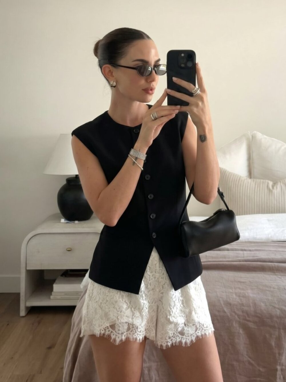 EAVES Janith Sleeveless Cardigan